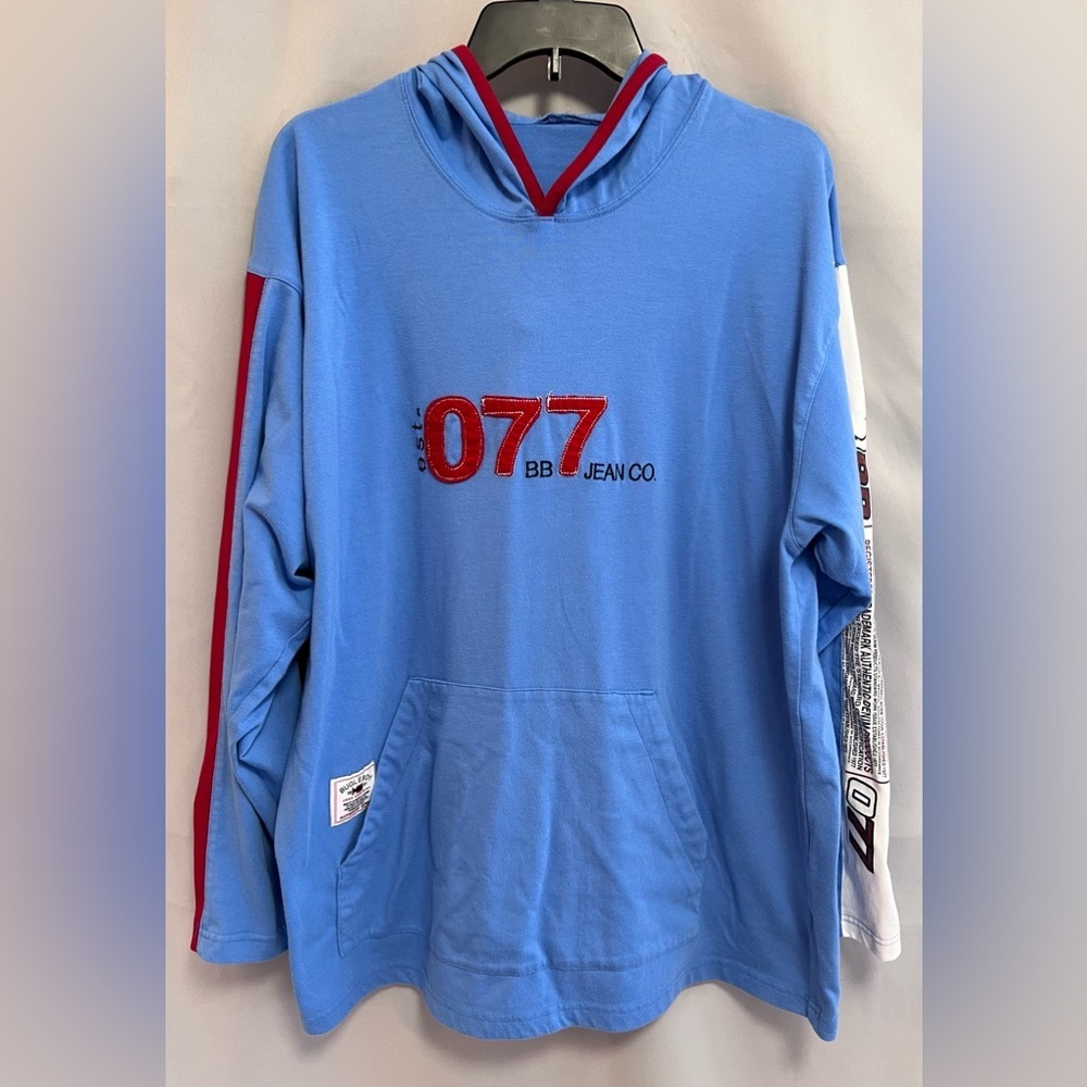 BUGLE‎ BOY ORBIT BLUE 077 HOODIE SZ XL MENS Long Sleeves